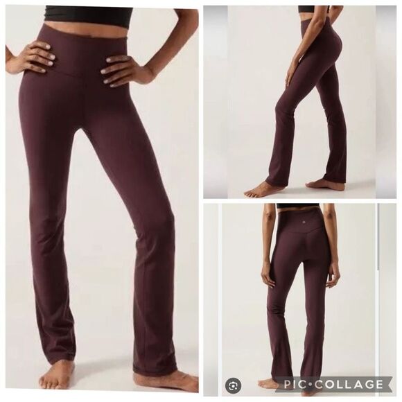 Athleta elevation straight leg pants leggings plus size 1X spiced caberniet - Picture 1 of 7